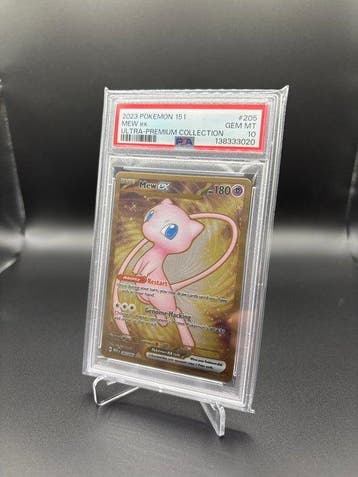 Pokémon - 1 Graded card - Mew ex #205 Metal 151 UPC Promo -