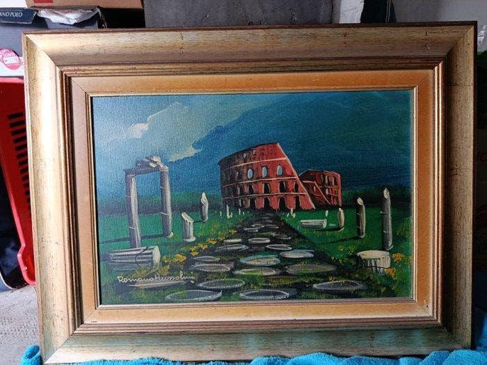 Romano Mussolini (1927-2006) - Roma Imperiale, Antiek en Kunst, Kunst | Schilderijen | Klassiek