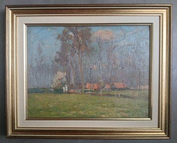 Gerard Jacobs (1865-1940) - Zomer in Vlaanderen - Landelijke