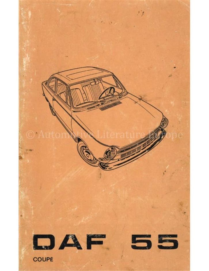 1970 DAF 55 COUPÉ INSTRUCTIEBOEKJE DUITS, Autos : Divers, Modes d'emploi & Notices d'utilisation, Enlèvement ou Envoi