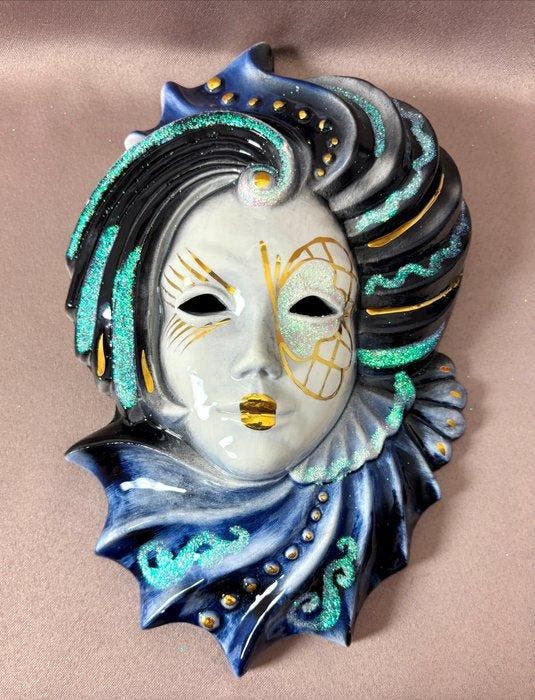 Mask (4) - Italië - 1990-2000 - Venetiaanse maskers, Antiek en Kunst, Kunst | Designobjecten
