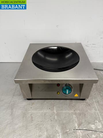 RVS Bohner Inductie Wok Wokplaat met wokpan 5 kW 400V Horeca, Zakelijke goederen, Horeca | Keukenapparatuur, Ophalen of Verzenden