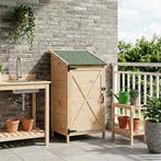 vidaXL Tuin Shed Naturel 59,5 x 56 x 113,5 cm Bewerkt hout, Verzenden, Nieuw