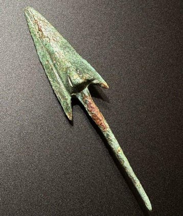 Grec ancien, hellénistique Bronze superbe, tête de flèche