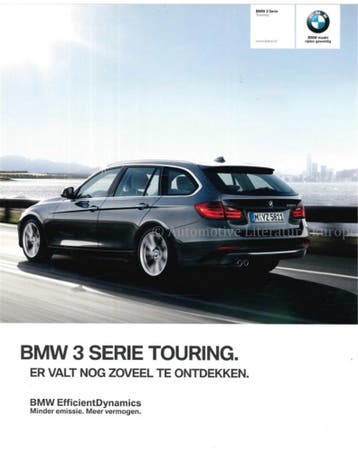 2013 BMW 3 SERIE TOURING BROCHURE NEDERLANDS, Nieuw