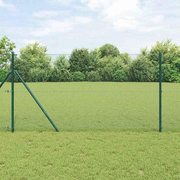 vidaXL gelast draadhek met grondbevestiging 100 x 1 m, Verzenden