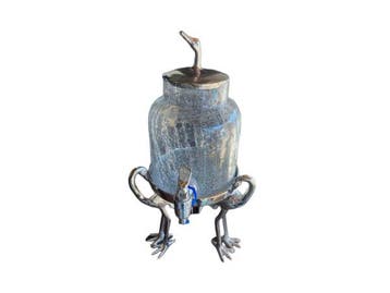 Veiling - Dispenser Flamingo zilverkleur