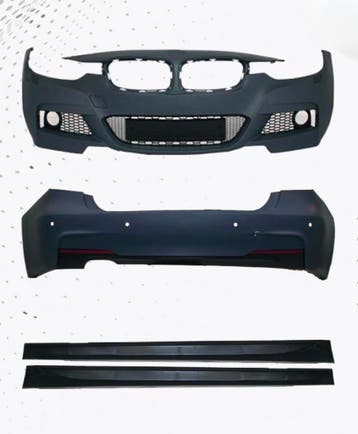 BMW F30 12–18 M-Tech bodykit – enkele uitlaat + sideskirts, Nieuw, Voor, BMW, Bumper