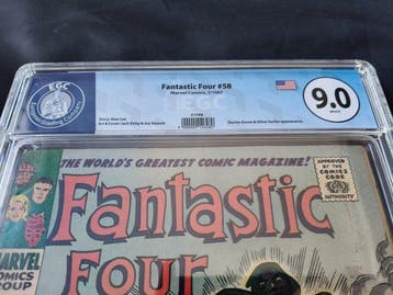 Fantastic Four #58 - EGC 9.0 - 1 Graded comic - EO - 1967, Nieuw