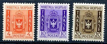 Albanië 1940 - Albanië onder Italiaans bewind: Postage Due,