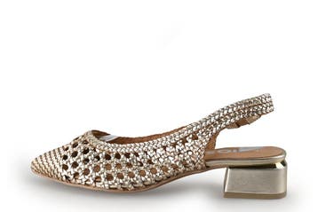 Gioseppo Slingbacks in maat 40 Goud, Kleding | Dames, Gioseppo, Overige kleuren, Verzenden, Zo goed als nieuw
