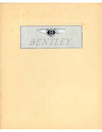 1951 BENTLEY MARK VI BROCHURE ENGELS