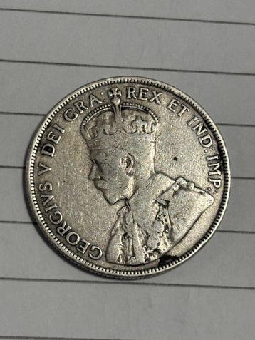 Cyprus. George V. 18 Piastres 1921 (Zonder minimumprijs)