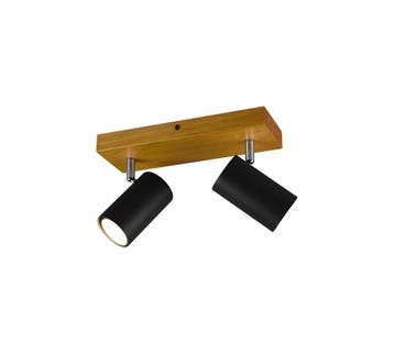 Trio MARLEY plafondspot | GU10 Fitting | mat zwart | 26 x 9, Verzenden