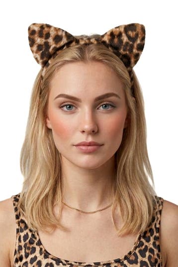 Haarband Luipaard Oren Diadeem Panter Cheetah Oortjes Luipaa, Ophalen of Verzenden, Nieuw
