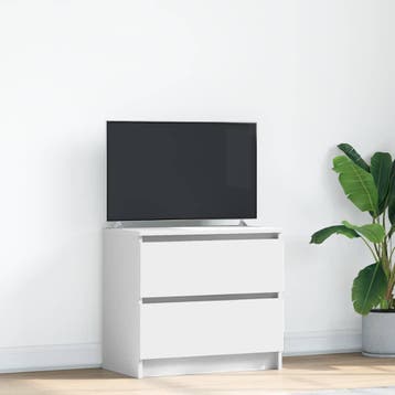 vidaXL Tv-meubel 60x35x54 cm bewerkt hout wit, Huis en Inrichting, Verzenden, Nieuw