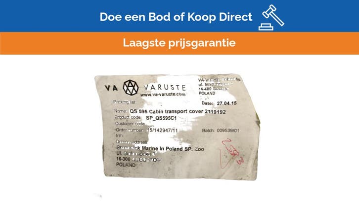 Bieden: Quicksilver 595 Cabin Transport /, Watersport en Boten, Bootonderdelen, Ophalen of Verzenden