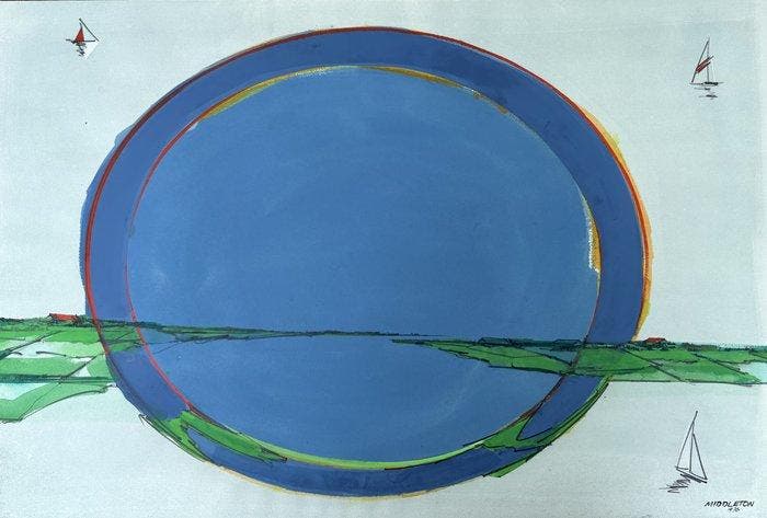 Sam Middelton (1927-2015) - Meditation, Antiek en Kunst, Kunst | Designobjecten