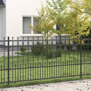 vidaXL Spike Ring Omheining HORST 200 x 150 cm Gepoedercoat, Tuin en Terras, Verzenden, Nieuw