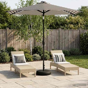 vidaXL Tuinhaard met LED-verlichting en basis 230 x 230 cm, Verzenden