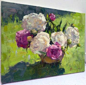 Sergei Flitov (1964) - Pivoines sous le Soleil