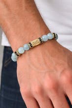 Zonder minimumprijs - Armband Verguld Aquamarijn - Saffier -