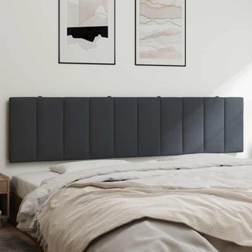 Hoofdbordkussen 200cm grijs | 45% korting! Retour deal, Verzenden, Hanko, Tweepersoons, Zo goed als nieuw