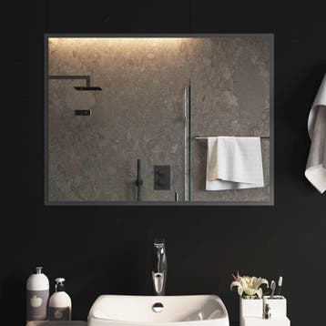 vidaXL LED Badkamerspiegel Transparant 80 x 60 cm gehard, Verzenden, Nieuw