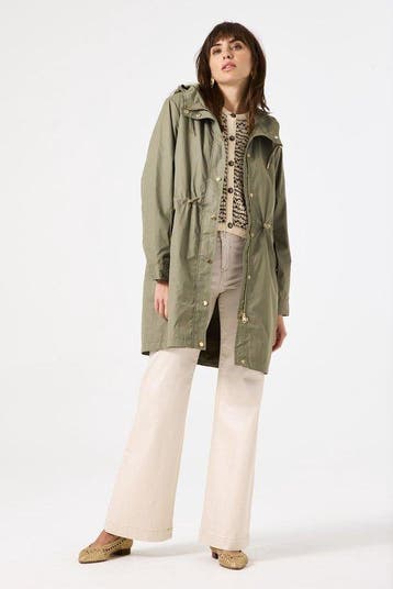 Garcia Jas Trenchcoat Green Summer Dames Maat - S (Jassen), Kleding | Dames, Verzenden, Nieuw