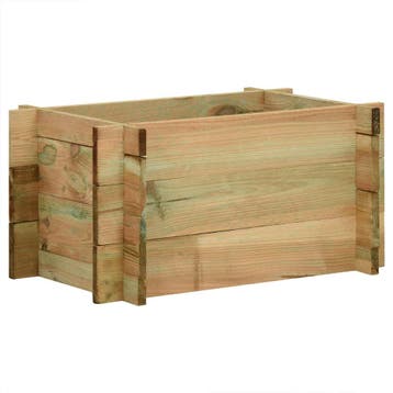 vidaXL Tuin Verhoogd Groentenbed Groen 80 x 80 x 32 cm, Verzenden