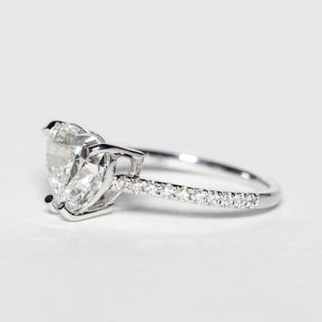 Bague tendance - 18 carats Or blanc - 3.01ct. tw. Diamant, Bijoux, Sacs & Beauté