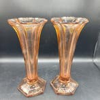 Val Saint Lambert - Vase (2) - Cristal - VSL LUXVAL, Antiek en Kunst, Antiek | Glaswerk en Kristal