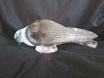 Lalique - René Lalique - Statuette, Pigeon Verviers - 11 cm, Antiquités & Art