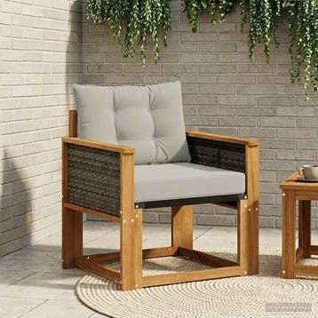 vidaXL Buitensofa Massief Acacia Hout Naturel, Verzenden, Nieuw