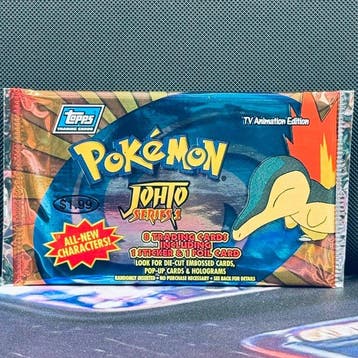 Pokémon Booster pack - Topps JOHTO Trading Cards Series 1, Hobby & Loisirs créatifs