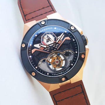 Astronic - Flying TOURBILLON - Co-axial - Gold - Power, Nieuw