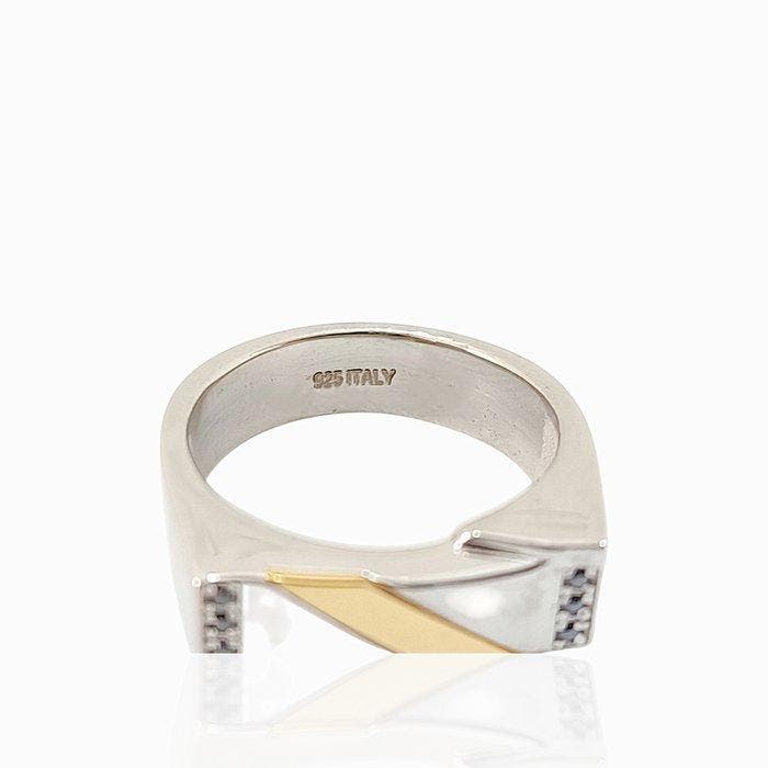 Sans prix de réserve - Bague Argent - 0.06ct. tw. Diamant, Bijoux, Sacs & Beauté, Bagues