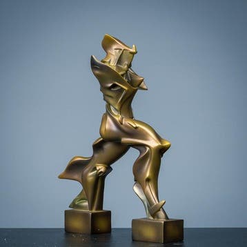 Figuur - Futuristic man (naar Umberto Boccioni ( 1882-1916)