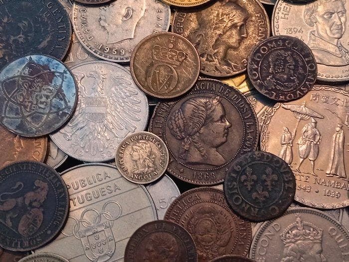 WorldCoins.. WorldCoins. Large lot of World Coins,Bronze et, Postzegels en Munten, Munten | Europa | Niet-Euromunten