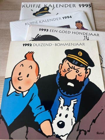 Kuifje - 4 - Kalenders - Casterman - 1992