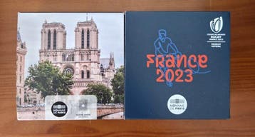 France. 2 Euro 2023/2025 Rugby + Notre Dame de Paris (2