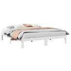 Massief Hout Bedframe 160x200 | Tweede Kansje OP = OP, Verzenden, Wit, 160 cm, Overige maten