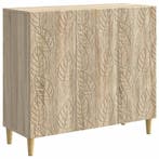 vidaXL Dressoir Sonoma Eiken 89 x 34,5 x 80 cm Bewerkt hout, Verzenden, Nieuw