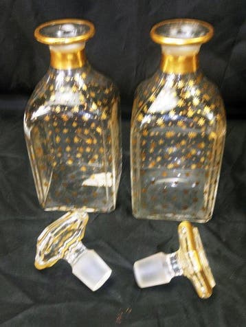 Karaf (2) - Kristalglas - 2 karafjes Baccarat