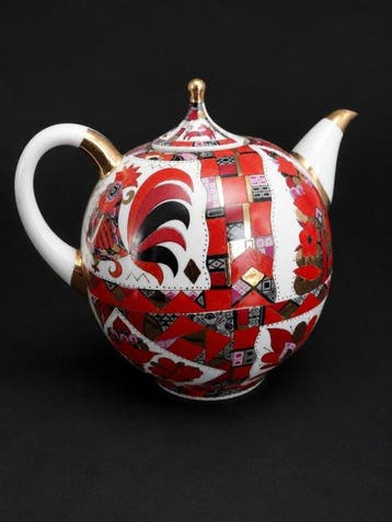 Lomonosov de Saint-Pétersbourg, - Theepot - Porselein -