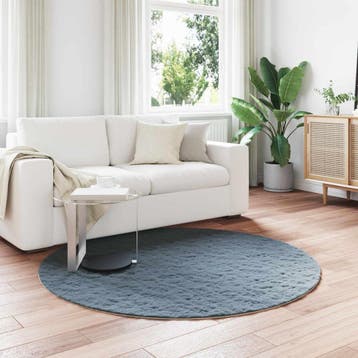 vidaXL Antislip vloerkleed van imitatie konijnenbont OLITE, Verzenden