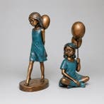 Statue, balloon girl - 27 cm - polyrésine