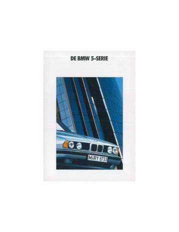 1990 BMW 5 SERIE BROCHURE NEDERLANDS, Ophalen of Verzenden