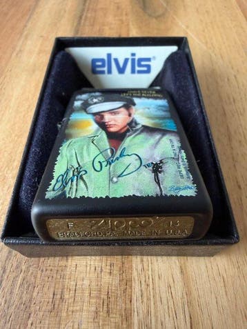 Zippo - Standard black matte Elvis - Zonder minimumprijs -