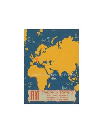 1956 FIAT SERVICE PUNTEN HANDBOEK, Ophalen of Verzenden